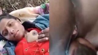 Dehati girl Sandhya ki khet mein chudai