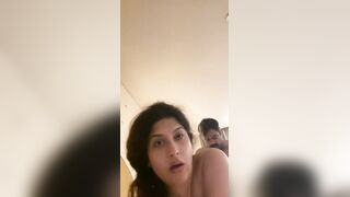 Horny bhabhi ki boobs dabate hue chudai