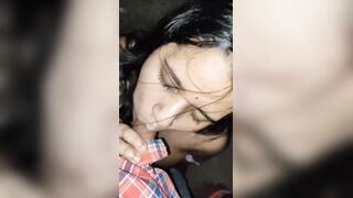 Big boobs girl Pinki ne blowjob diya
