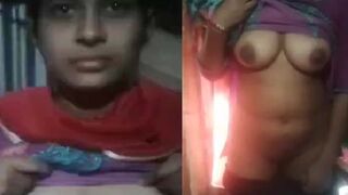Badi bahan ki boobs daba kar nangi video record ki bhai ne