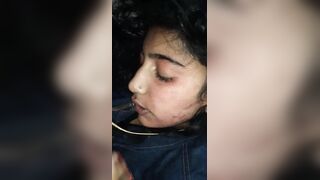 Desi college girl ne blowjob diya lover ko