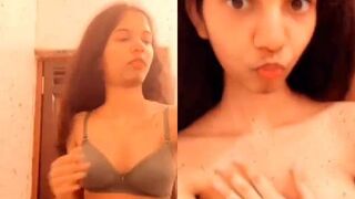 Cute girl Neha ki boobs ki selfie video