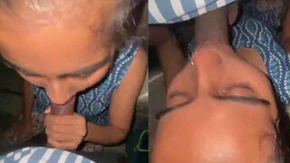 Slim desi college girl ne blowjob diya