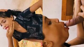 Bihari girl ne deep blowjob diya bf ko